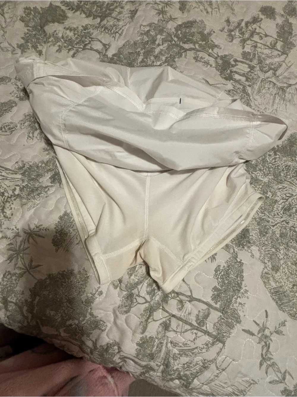 Vintage 2009 Lululemon sz 8 skirt skort white side ruche y2k retro athleisure
